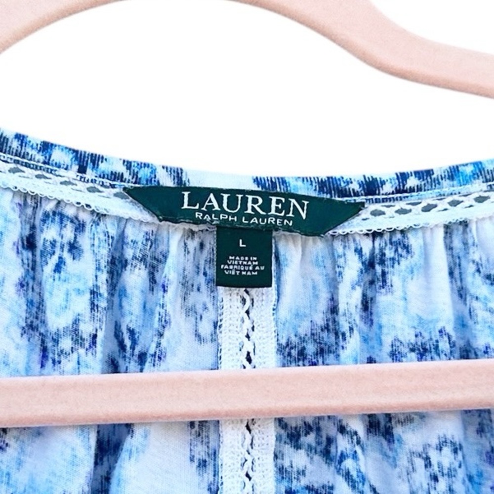 Lauren Ralph Lauren 100% Cotton Paisley Top - Picture 8 of 11
